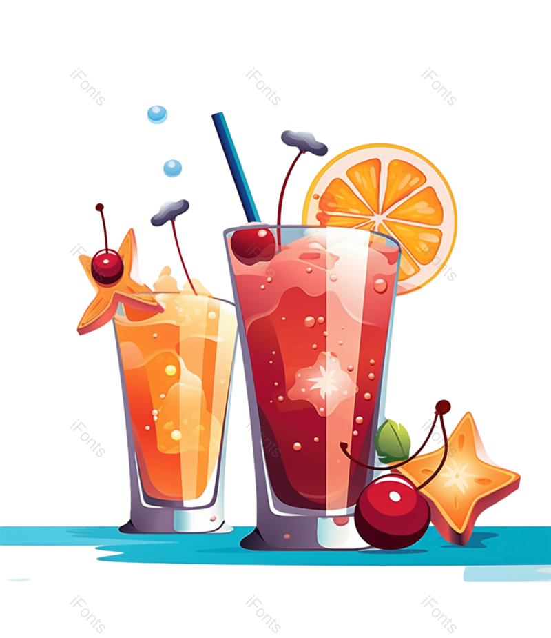 清新图片,夏天元素,水果PNG,菜单免抠素材